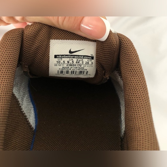 EUC, Nike Heritage white/brown golf shoes, size 10.5, worn 1x. - Picture 8 of 10